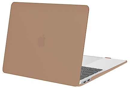 MOSISO Hülle Kompatibel mit MacBook Air 13 Zoll 2021 2020 2019 2018 A2337 M1 A2179 A1932 Retina Display mit Touch ID, Schützend Plastik Hartschale Schutzhülle Cover, Karamellbraun