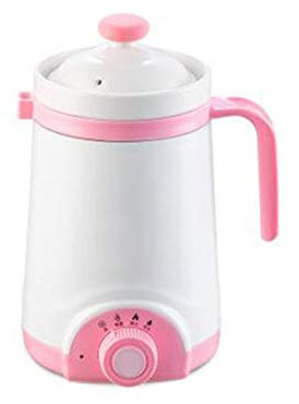 NEWCES Electric Cooking Pot Mini Automatic Electric Kettle Boiler Ceramics Soup Stew Porridge Slow Cooker Milk Heater Hot Water Heating Cup Health Pot