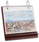 nbeads Desktop-Fotoalbum, Mini-Filmkalender Holz Tischplatte Flip Kalender Stil Fotorahmen Stand Up Scrapbook Album Fotorahmen, 24 Fotos Anzeigen, Geeignet für 1,5cm Fotos