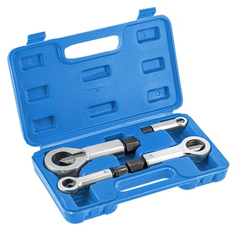 Högert Technik - Satz Mutternschneider | Satz Cutter für Muttern 9~27mm | 4-Teiliger Mutternsprenger Satz, Mutternsprenger-Set