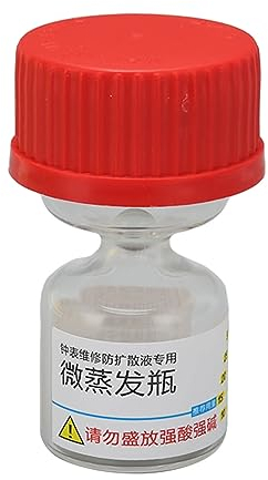 Aoutecen Uhr-Mikro-Verdunstungsglasflasche, ETA Eingetauchte Flüssigkeitsverdunstung, Vorbeugende Aufbewahrung, Reparaturwerkzeug, Mikro-Verdunstungsflasche für den Uhrenladen für Epilame