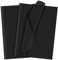 Morcheiong 120 Blatt Schwarzes Seidenpapier, Kunst-Geschenkverpackung, Seidenpapier Großpackung, für Bastelarbeiten, Blumen, Geburtstag, Halloween, Party, Festival (50 x 37 cm)