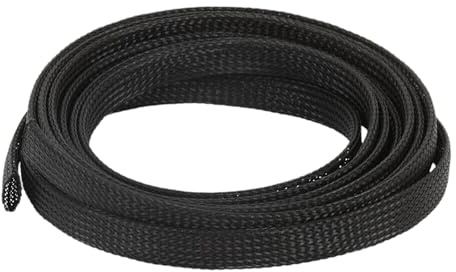 Generic 10 Metre - 25mm Expandable Cord Protector Wire Loom Tubing Cable Tidy Sleeving for USB Power Cord Video Audio Cable Protect From Chewing Cords