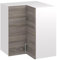 roe furniture Hängeschrank Eckschrank 65 cm - Küchenschrank - Küchenmöbel - Küchenunterschrank - Schrank Küche - Küchenschränke Einzeln Dunkel Sonoma