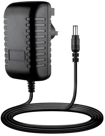 WCJA-X 6V 2A AC/DC Adapter, Wall Charger, 5.5mm x 2.1mm & 2.5mm DC Plug Compatible for 6 Volt 2A 1.5A 1A 800mA 700mA 600mA 500mA 300mA 100mA~2000mA Equipment Power Supply Cable Cord