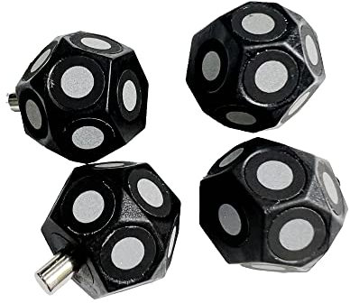 3D-Scan-Marker für 3D-Scanner, Handgehaltener 3D-Scanner Magnetische Kugel Magnetischer Markierungspunkt Hochreflektierender Markierungspunkt Innenring 6 mm Außenring 10 mm für präzises optisches Trac