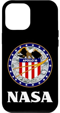 Hülle für iPhone 15 Pro Max NASA Apollo 16 Mission Patch Worm Logo