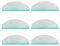 BAMBOOST Pack of 6 Wipes for Yeedi Cube Vacuum Cleaner Robot Washable Microfibre Mop Accessories