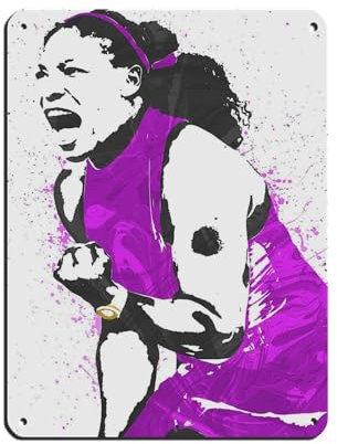 GJHTQLP Serena Williams 03 Blechschild, Vintage, Metall, Pub, Club, Café, Bar, Zuhause, Wandkunst, Dekoration, Poster, Retro, 30 x 40 cm