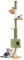 COSTWAY Arbre a Chat Plafond, Arbre à Chat Cactus XXL, 218 à 253 cm Hauteur Réglable, 2 Poteaux Remplaçables, Tour pour Chat à 5 Niveaux, 2 Poteaux à Griffer en Sisal, Condo, Capsule, Echelle
