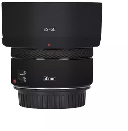 Autocollant en vinyle pour objectif d'appareil photo Canon EF 50 mm F 1.8 STM Noir mat