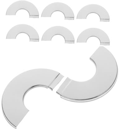 jojofuny 4stücke Edelstahl Wandflansche Runde Rosetten Abdeckungen Für Wasserleitungen Und Armaturen Einfache Montage Für Badezimmer Und Küche Stilvolles Design Zur Verkleidung Von