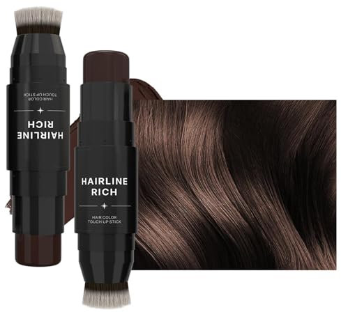 Barra de cubierta de raíz - Cubierta gris temporal, barra de cubierta de cabello, color de cabello para cabello gris | Lápiz de color de larga duración para cobertura del cabello en mujeres para adult