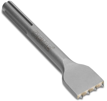 WERHE Cincel para Martillo SDS Max 4 Dientes, 200 mm, Carburo | acero aleado, portaherramientas 18 mm, compatible con martillos perforadores comunes, 0,4 kg