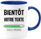 quotedazur - Mug Bientot Personnalisable - Tasse A Cafe Idée Cadeau Rigolo Original Humoristique Fun À Message Pour Femme Et Homme