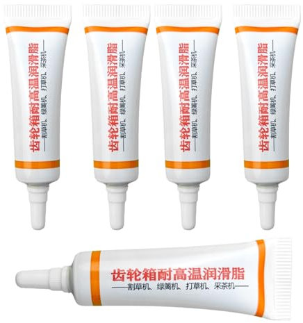Grasa para Desbrozadora,5 Unidades Grasa Multiusos Para Cortasetos | Aceite Lubricante con Boquilla Roscada Accesorios para Herramientas de Jardín Uso Diario en Hogar y Jardinería