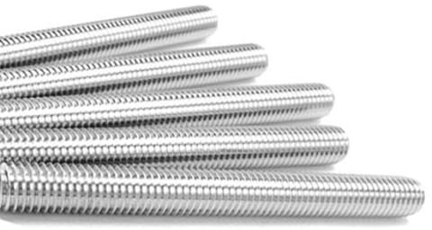 Varilla roscada de acero inoxidable 304 de 1 metro, rosca completa, tornillo de techo, pernos sin cabeza métricos de acero(M6)