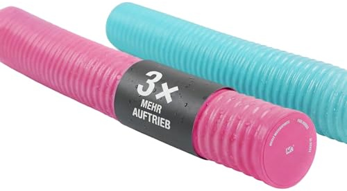 MESLE Premium Schwimmnudel Al Dente 150N hoher Auftrieb – Poolnudel, Wassernudel & Badenudel | Unsinkbar, weich & langlebig | Schwimmhilfe für Erwachsene & Kinder, ideal für Aqua Fitness