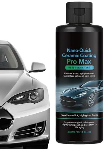 Keramikversiegelung 300 ml Nano-Hydrophobische Zierleisten-Auffrischung | Nano-Keramikbeschichtung für Schutz von Lack, Glas, Scheinwerfern und Zierleisten an Auto, Truck, Wohnmobil