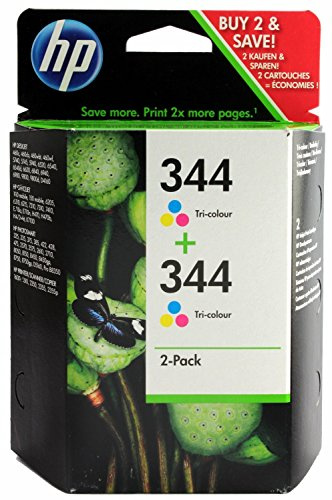HP 344-2er Pack - Farbe (Cyan, Magenta, Gelb) - Original - Tintenpatrone