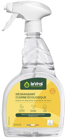 ENZYPIN - Dégraissant Alimentaire - Spray Nettoyant Tout Type de Surface - Certifié Ecolabel - 92% d’Ingrédients Biosourcés - Prêt à l’Emploi - Fabrication Française - Pulvérisateur 750 ml