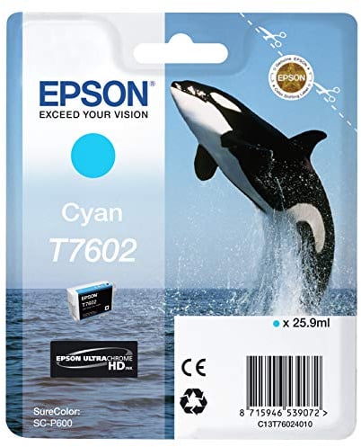 Epson C13T76024010, Tintenpatronen, 26 ml, cyan