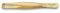 3 Claveles 12246 - Pinza depilar cangrejo 9 cm oro