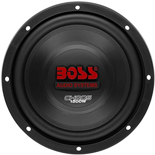 BOSS Audio Systems CH10DVC Chaos Series 10 Inch Car Subwoofer - 1500 Watts Max, Dual 4 Ohm Voice Coil, Sold Individually, Hook Up to Amp