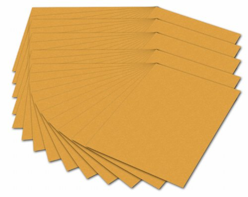 folia 614/50 17 - Fotokarton DIN A4, 300 g/qm, 50 Blatt, ocker - zum Basteln und kreativen Gestalten von Karten, Fensterbildern und für Scrapbooking