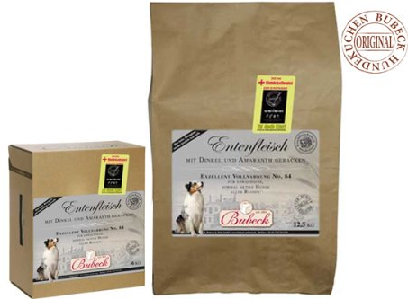 Bubeck Entenfleisch mit Dinkel und Amaranth Adult No. 84, 1er Pack (1 x 1 kg)
