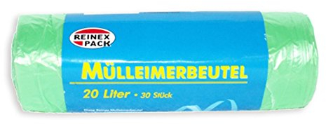 ROLLER Mülleimerbeutel - 20 Liter - 30 Stück - mit Tragegriff