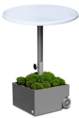 XXD Klappbarer Stehtisch Partytisch für Sonnenschirmständer Flowerpower Table