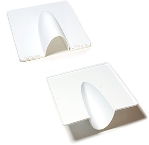 Qty 800 - White External Brick Buster Plate - Cable Outdoor Wall Entry Burst Tidy Cover - Satellite/Coaxial/Sat/Coax Blast - Loops