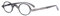 Eyekepper Small Oval Round Reading Glasses Vintage Mini Reader Eyeglasses for Men Women Reading with Spring Hinges Grey Frame +0.75