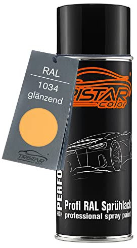 TRISTARcolor RAL 1034 Pastellgelb Spraydose 400 ml glänzend schnelltrocknend