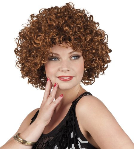 Boland 86228 - Perücke Candice, braun, Lockenperücke mittellang, Karneval, Themenparty, Mottoparty