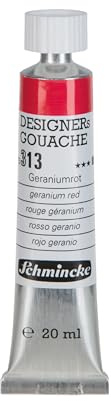Schmincke Designers Gouache Geraniumrot, 20 ml-Tube, 25 313 007