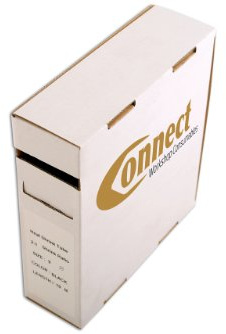 Connect 30388 Black Heat Shrink Tubing 9.0mm Box 10m