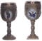 Puckator Decorative Medieval Knight Goblet - Knights Templar Goblet - Unbreakble Funky Wine Glasses - Medieval Templar Fantasy Gifts - Funny Glasses Drinking - Home Design