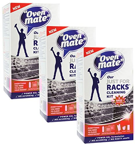 Oven Mate Just For Racks Cleaning Gel Kit For Oven Shelves & BBQ Grills (Pack of 3)