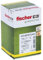fischer - Cheville à frapper N 8 x 80/40 avec vis, fabriquée à base de matières premières renouvelables/Boîte de 45 Vert