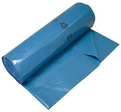 Sacs poubelle Sacs poubelle Sacs poubelle, Haute Pression PE, bleu, 30,70,120 L, 10–20 rouleaux