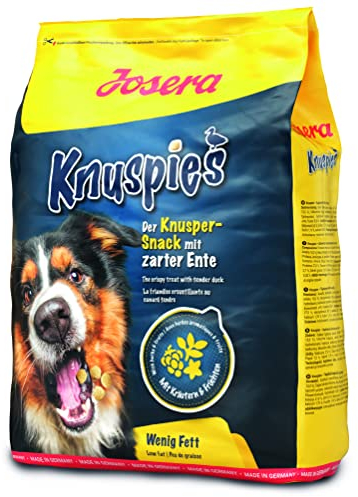 JOSERA Knuspies mit Ente (1 x 10 kg) | Adult| Premium Hundesnack für Hunde | leckere Hundeleckerlis & Belohnungssnack | Geflügel & Ente | mit Käutern & Früchten | weizenfrei | fettarm | 1er Pack