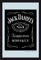empireposter Jack Daniels Whiskey Logo 3 - Bedruckter Spiegel mit Kunststoff Rahmen in Holzoptik, Kult-Spiegel - Grösse 20x30 cm