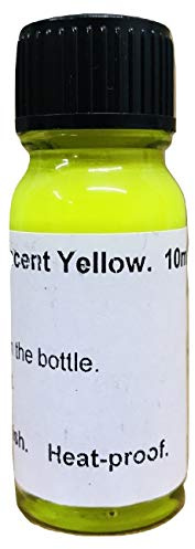 1 x 10ml Yellow Hi Vis Florescent Float Paint With Brush