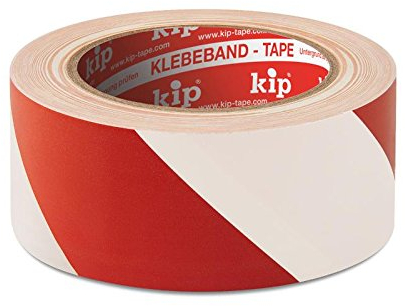 KIP 339 PVC-Warnband Extra weiß/rot 170 my 50mm x 33m (36 Rollen) - 339-58
