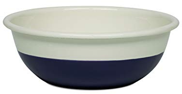 Riess, 0305-571, Schüssel 18cm, Emaille, Truehomeware, EDITION SARAH WIENER, Farbe Obers/Zwetschke, für Müsli, Salate, Bowls und Suppe
