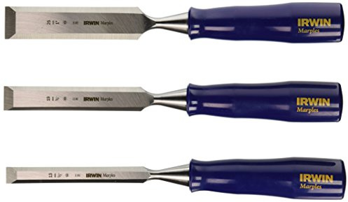 Irwin Tools Irwin 1769179 3-Piece Woodworking Chisel Set (1/2-, 3/4-, and 1-inch)