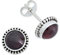 Ohrstecker 925 Silber Granat roter Stein Edelstein Ohrringe echt Silber Damen Sterling Silber Stecker Geschenk(MOS-041-02)