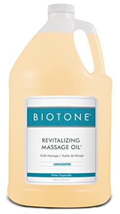 Biotone Revitalizing Massage Oil Unscented, 128 Ounces (1 Gallon)